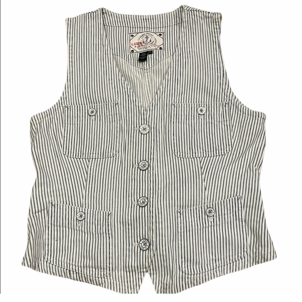 Ralph Lauren Jeans & Co striped denim vest